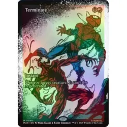 Foil Terminate (borderless) M/NM Magic MTG Marvel's Spider-man: Marvel Universe - Image 1