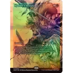 Foil Hunter's Insight (borderless) X4 MTG Marvel's Spider-man: Marvel Universe - Image 1