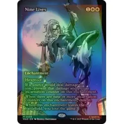 Foil Nine Lives (borderless) M/NM Magic MTG Marvel's Spider-man: Marvel Universe - Image 1