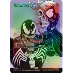 Foil Infernal Grasp (borderless) M/NM MTG Marvel's Spider-man: Marvel Universe - Image 1