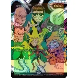 Foil Hex (borderless) X4 M/NM Magic MTG Marvel's Spider-man: Marvel Universe - Image 1
