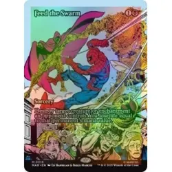 Foil Feed The Swarm (borderless) M/NM MTG Marvel's Spider-man: Marvel Universe - Image 1