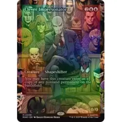 Foil Clever Impersonator (borderless) MTG Marvel's Spider-man: Marvel Universe - Image 1