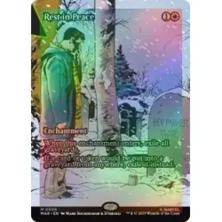 Foil Rest In Peace (borderless) M/NM MTG Marvel's Spider-man: Marvel Universe - Image 1