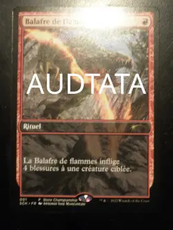 mtg magic Flame Slash extended borderless SC FRENCH vf fr Balafre de flammes - Image 1