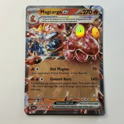 Pokemon Ultra Rare Holo Foil Magcargo ex Card TWM 029/167 Twilight Masquerade - Image 1