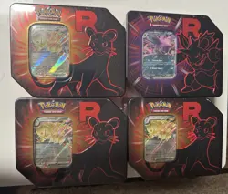 Pokemon TCG Team Rocket's Mewtwo Ex And Nidoking Ex Tin *NEW SEALED* - Image 1