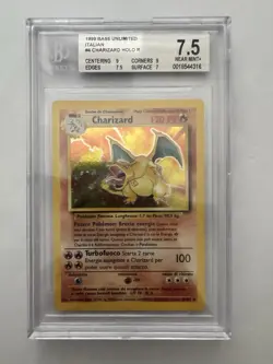 Pokemon Charizard BGS 7.5 Set Base 4/102 -no Shining Crystal Gold Star - Image 1