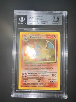 Pokemon Charizard BGS 7.5 Set Base 4/102 -no Shining Crystal Gold Star - Image 2