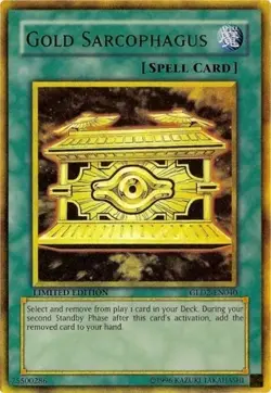 Gold Sarcophagus GLD2-EN040 Limited Edition Gold Rare NM YuGiOh TCG Card - Image 1