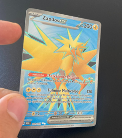 Pokemon Card Zapdos ex Full Art 192/165 151 ITA italiano near mint NM - Image 3