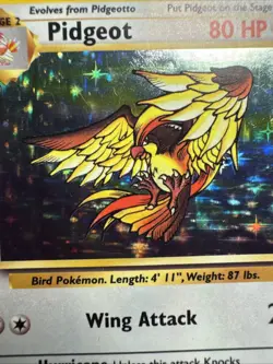 1999 Pidgeot 08/64 Jungle Holo Tcg Vintage Pokemon Card - Image 2