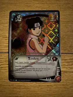 Naruto CCG Tenten 7 Card Lot Diamond Foil 1st Edition - Image 2