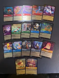 Disney Lorcana Fabled Lot Cold Foil Uncommon+Rare+Super Rare Set Of 265 Cards - Image 2