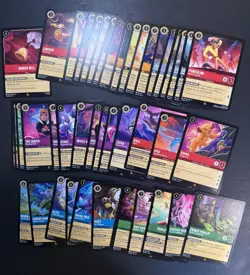 Disney Lorcana Fabled Lot Cold Foil Uncommon+Rare+Super Rare Set Of 265 Cards - Image 4