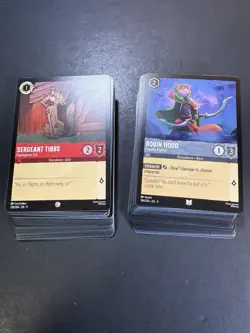 Disney Lorcana Fabled Lot Cold Foil Uncommon+Rare+Super Rare Set Of 265 Cards - Image 5