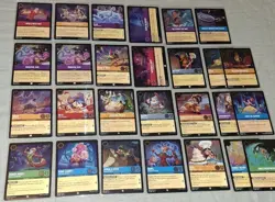 Disney Lorcana Shimmering Skies Cold Foil Lot 27 Cards Super Rare Uncommon - Image 1