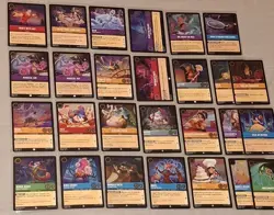 Disney Lorcana Shimmering Skies Cold Foil Lot 27 Cards Super Rare Uncommon - Image 2