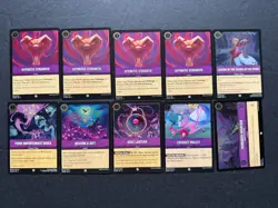 Disney Lorcana AMETHYST Bulk Lot (50 Cards - Cold Foil Holos - Sets 1-7) - Image 4