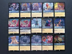 Disney Lorcana STEEL Bulk Lot (65 Cards - Cold Foil Holos - Sets 1-7) - Image 2