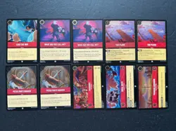Disney Lorcana RUBY Bulk Lot (65 Cards - Cold Foil Holos - Sets 1-7) - Image 5