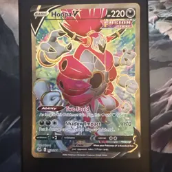 Pokemon TCG Hoopa v 253/264 Fusion Strike Full Art Holo Ultra Rare 2021 Card - Image 1
