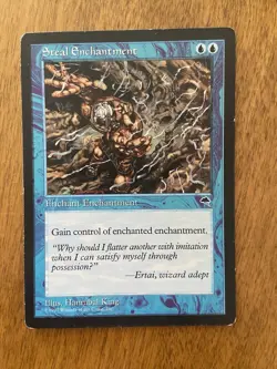 Vintage 1997 MTG Tempest Steal Enchantment Card MP - Image 1
