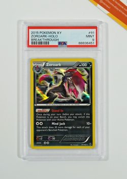 Pokemon PSA 9 Zoroark #91 Holo Breakthrough 2015 English - Image 1