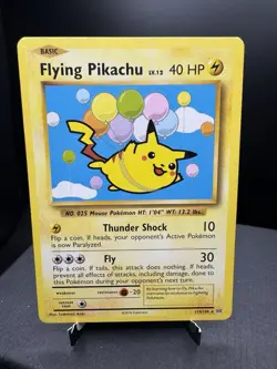 Pokemon TCG XY Evolutions Flying Pikachu 110/108 Non Holo Secret Rare LP - Image 1