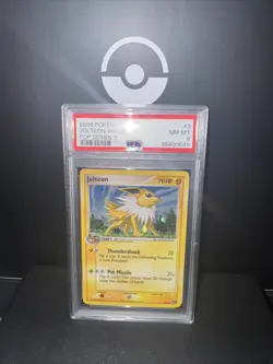 Pokemon TCG Jolteon PSA 8 NM- MT 003/017 POP Series 3 Holo - Image 1