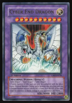 Cyber End Dragon - CRV-EN036 - Ultra Rare - 1st Edition Yugioh 1 - Image 1