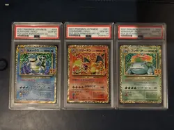 PSA10 Pokemon Card 25th Anniversary Charizard Blastoise Venusaur 001 002 003/025 - Image 1