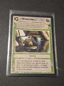 Decipher Star Wars CCG Reflections II MERCENARY ARMOR Card - Image 1