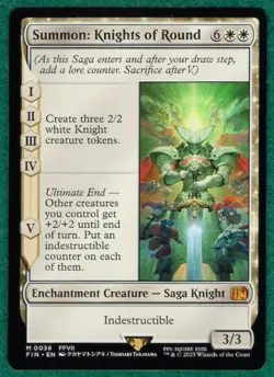 Summon: Knights Of Round - Universes Beyond: Final Fantasy FIN #0036 - MTG Card - Image 1
