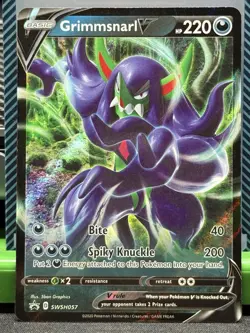 Grimmsnarl v SWSH057 Sword & Shield Promo Card Holo-NM Condition - Image 1