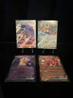 Pokemon TCG Journey Together EX 4 Card Lot Iris's Fighting Spirit, Zacian, Mimik - Image 1