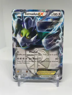 Tornadus EX 98/116 - Pokemon TCG Plasma Freeze Black & White Ultra Rare Card LP - Image 1