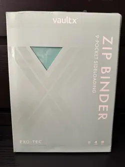 Vault X Mint Green 9-Pocket Exo-Tec Zip Binder - 360 Cards - Brand New - Image 1