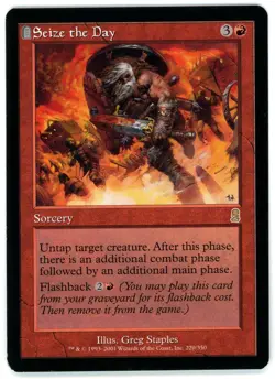 1X SEIZE THE DAY [ODY - ODYSSEY] - MTG VINTAGE CARD [VERY GOOD] - Image 1
