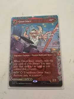Gwen Stacy (0209) (Borderless) Marvel's Spider-Man Regular MTG NM - Image 1