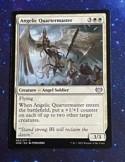 MTG, Angelic Quartermaster, Innistrad: Crimson Vow 002/277 Regular Uncommon - Image 1