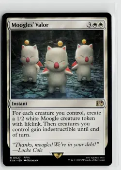 MTG Final Fantasy Moogles' Valor x1 NM Rare - Image 1