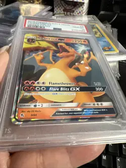 2019 Pokemon Sun & Moon Hidden Fates Charizard GX #9 Graded PSA 10 GEM MINT - Image 3
