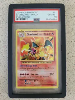 2016 Pokemon Xy Evolutions Charizard #11 Evolutions PSA 10 Holo Gem Mint - Image 1