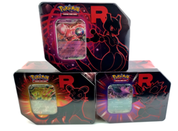 Pokemon Destined Rivals Team Rocket Tin Set of 3 Tins Brand New Sealed 🔥🔥🔥 - Image 1