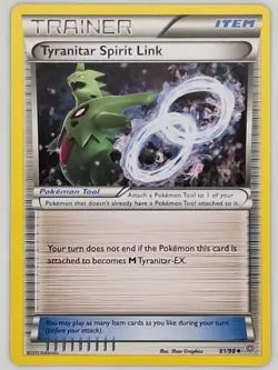Tyranitar Spirit Link 81/98 Pokemon - XY Ancient Origins MP - Image 1