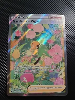 Gardenia's Vigor - GG61/GG70 - Pokemon Crown Zenith Galarian Gallery Full Art NM - Image 1