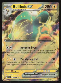 Pokemon TCG SV02: Paldea Evolved #079/193 Bellibolt ex NM - Image 1
