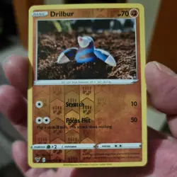 Pokemon Drilbur 091/185 Vivid Voltage Reverse Holo Common - Image 1
