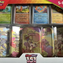 Pokemon Scarlet and Violet 151 5 Tin Promo Box *1 OF EACH* - Image 2